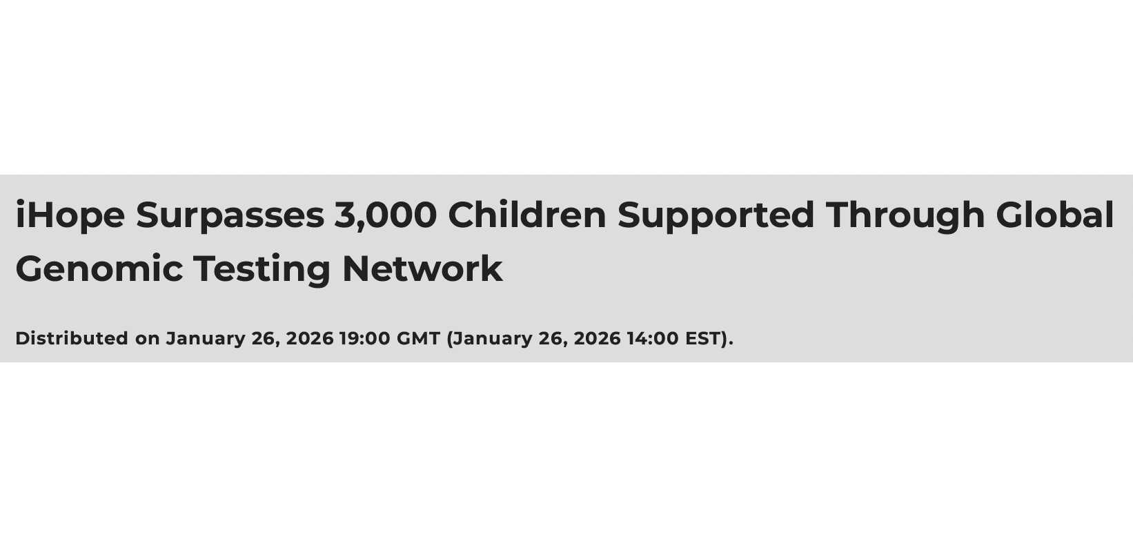 EIN press release 3000