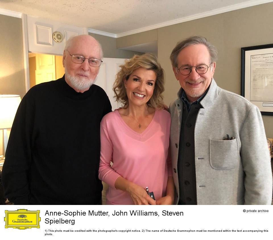 Anne-Sophie Mutter, John Williams, Steven Spielberg