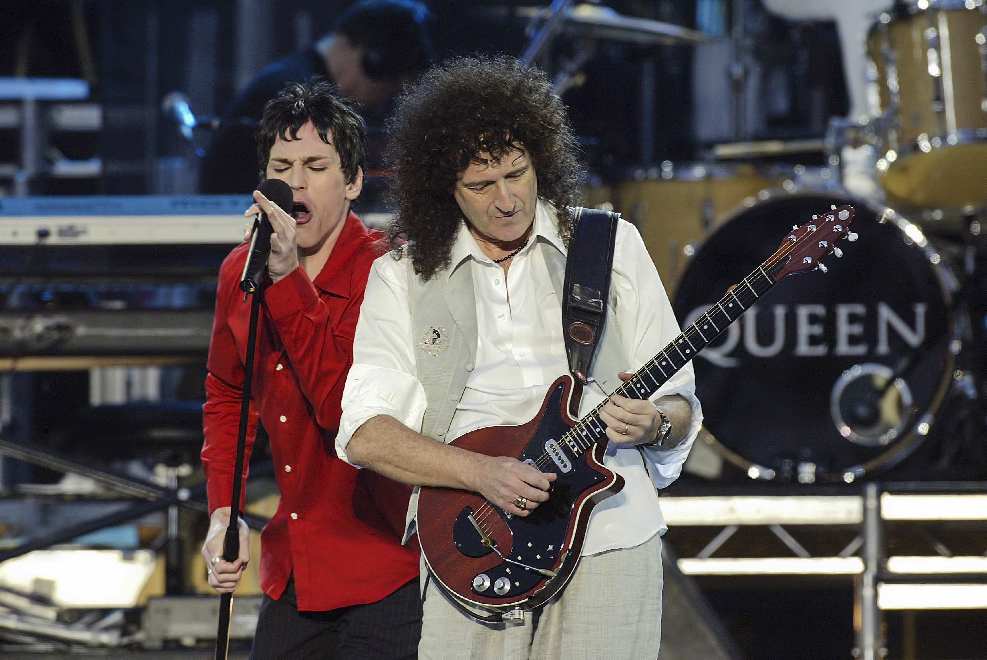 Tony Vincent with Queen's Brian May