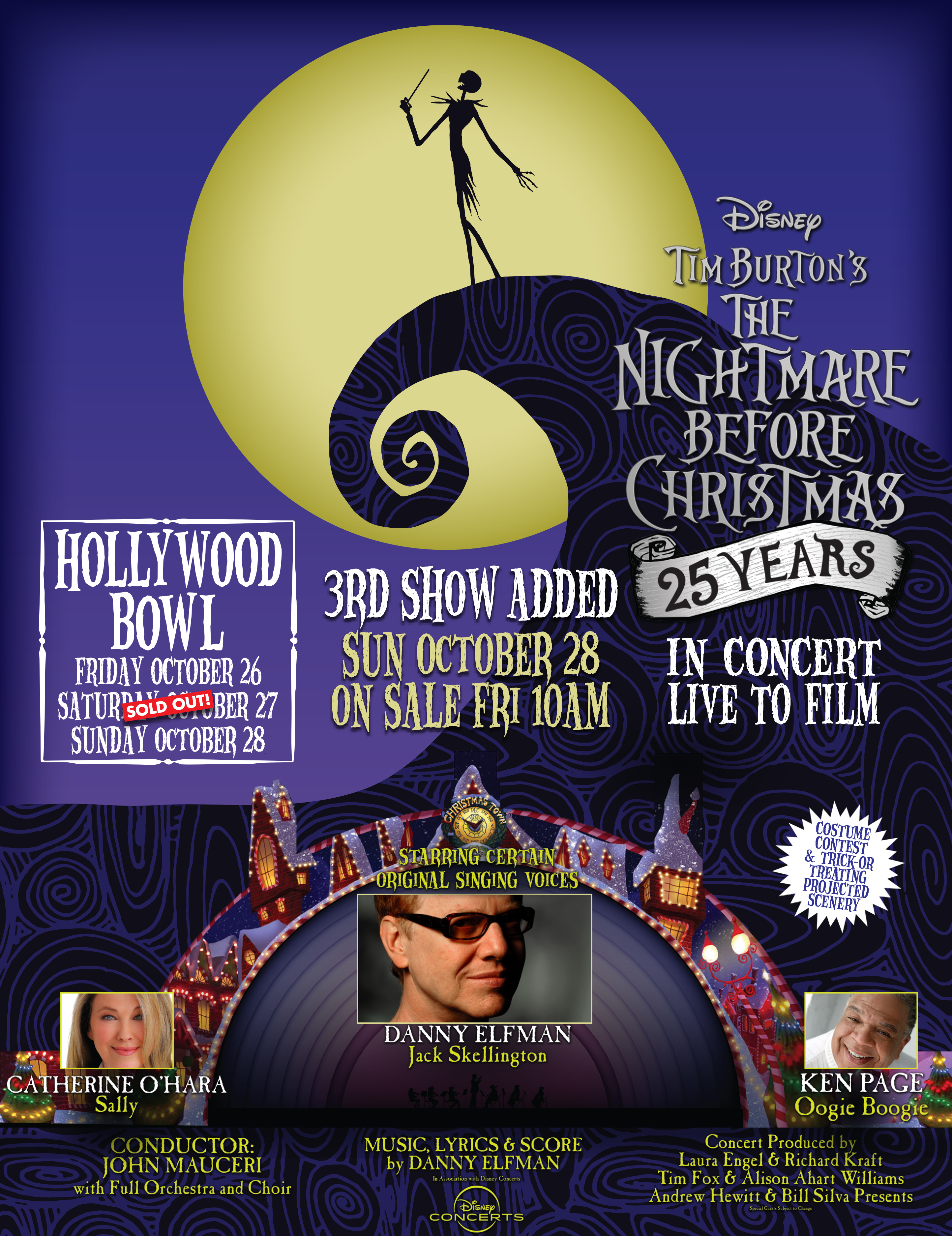 Tim Burton's The Nightmare Before Christmas In Concert Live to Film | Hollywood Bowl Poster