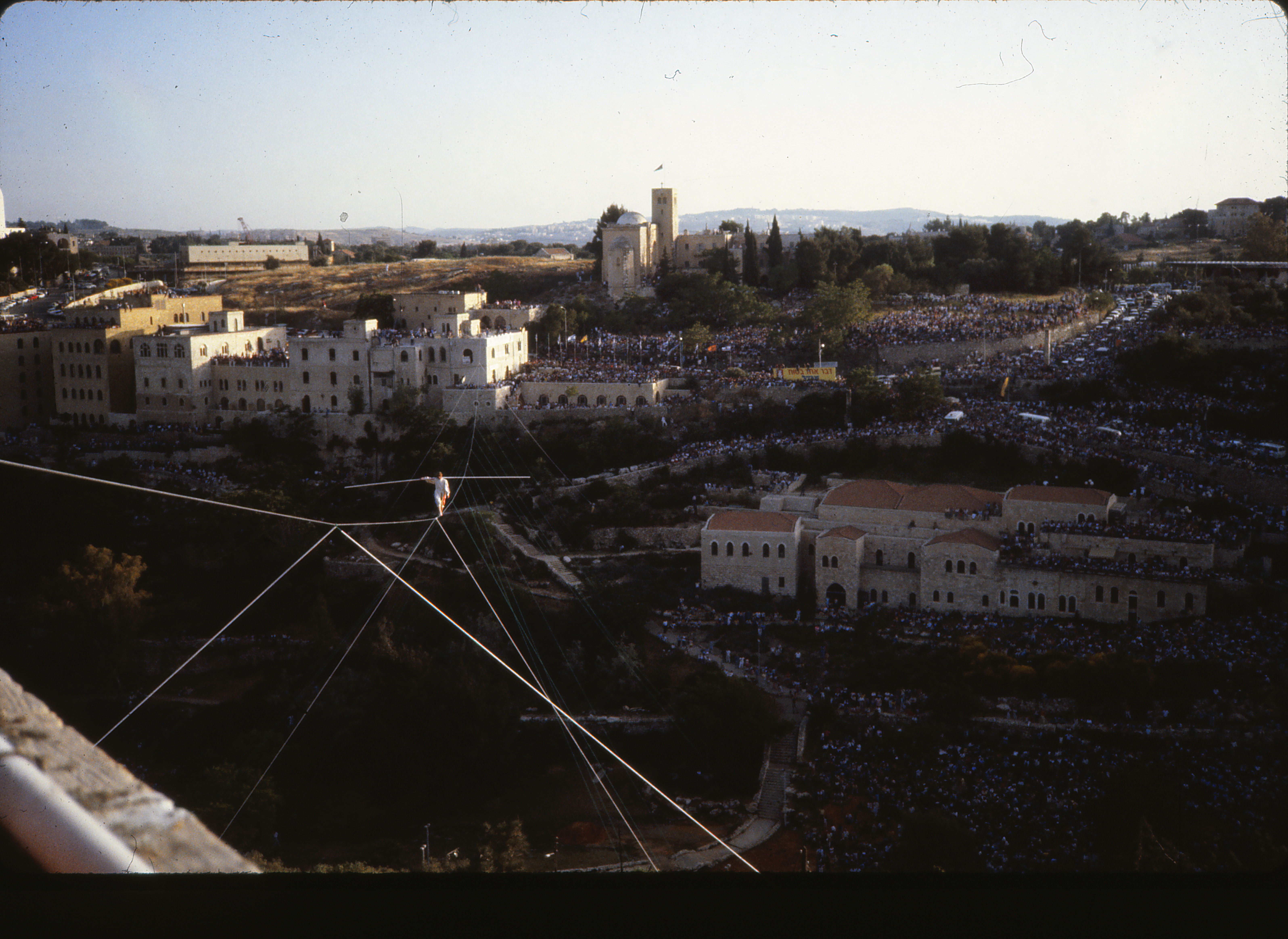 Philippe Petit | Jerusalem, Photo Credit: Marc Pollard