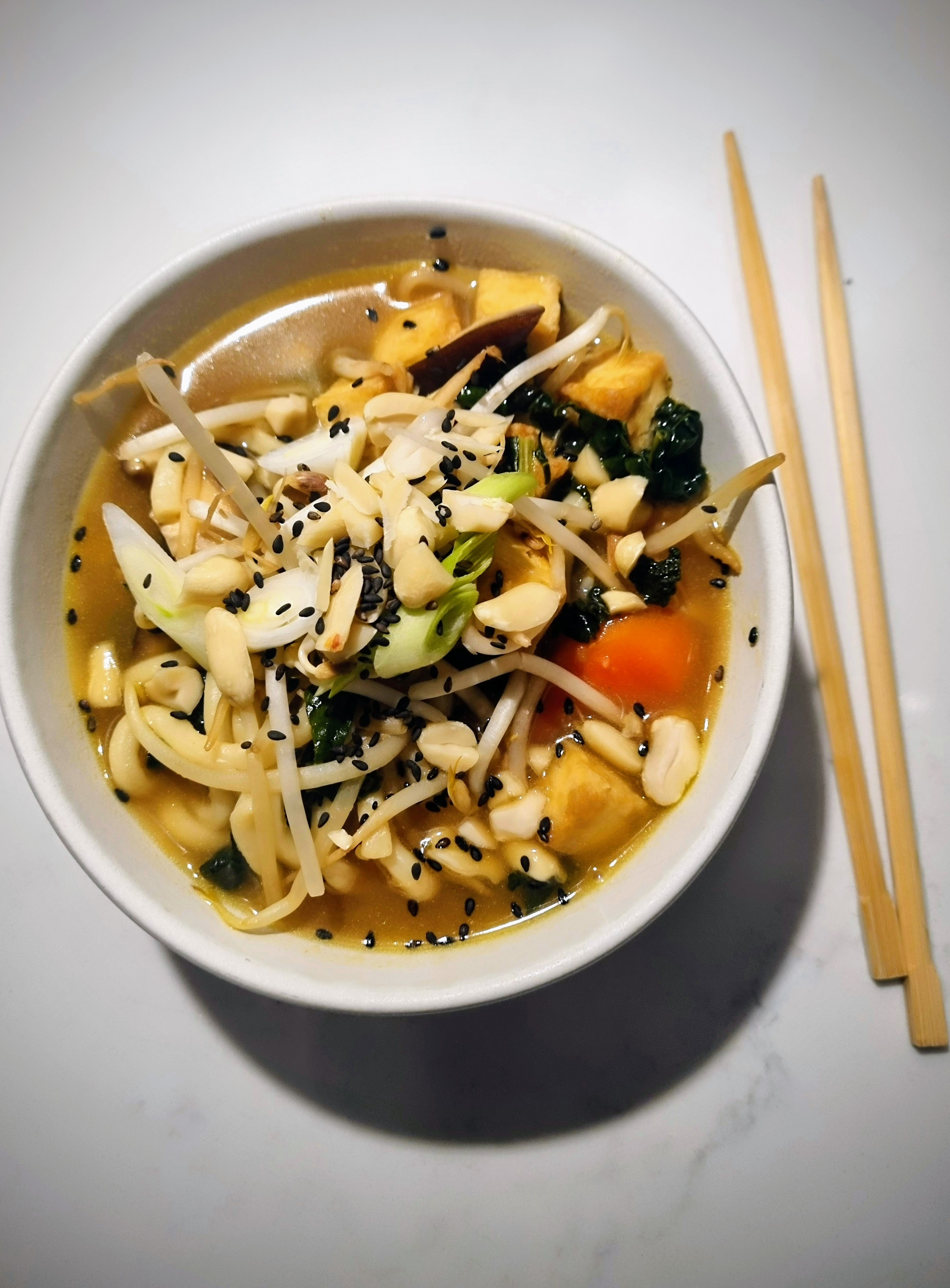 miso tofu udon soup