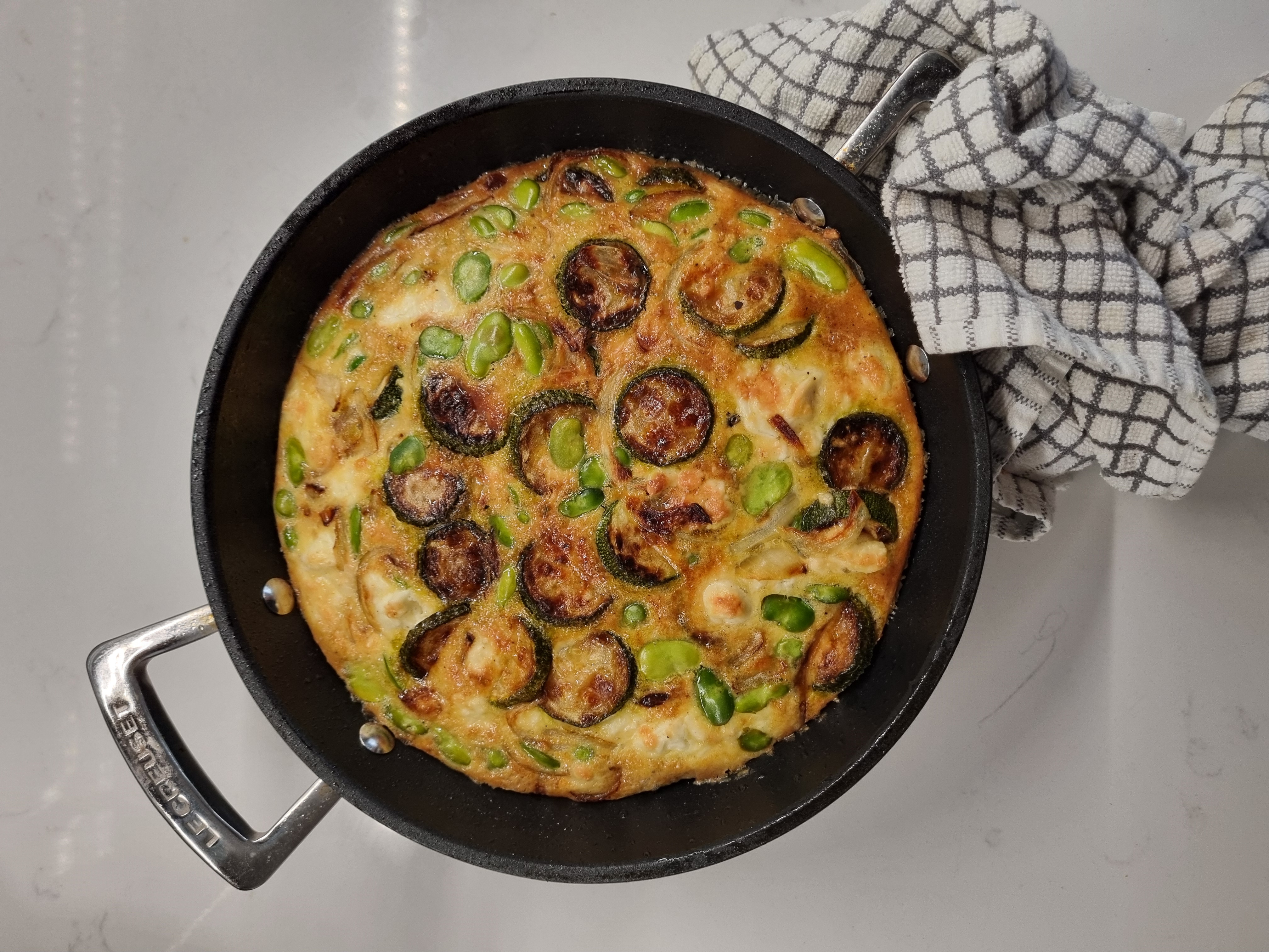 courgette feta bb frittata