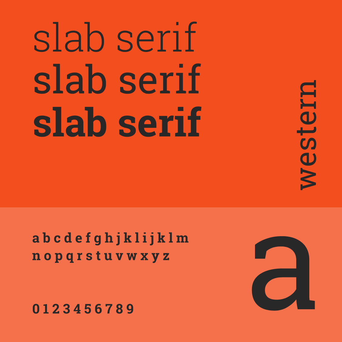 slab serif typeface