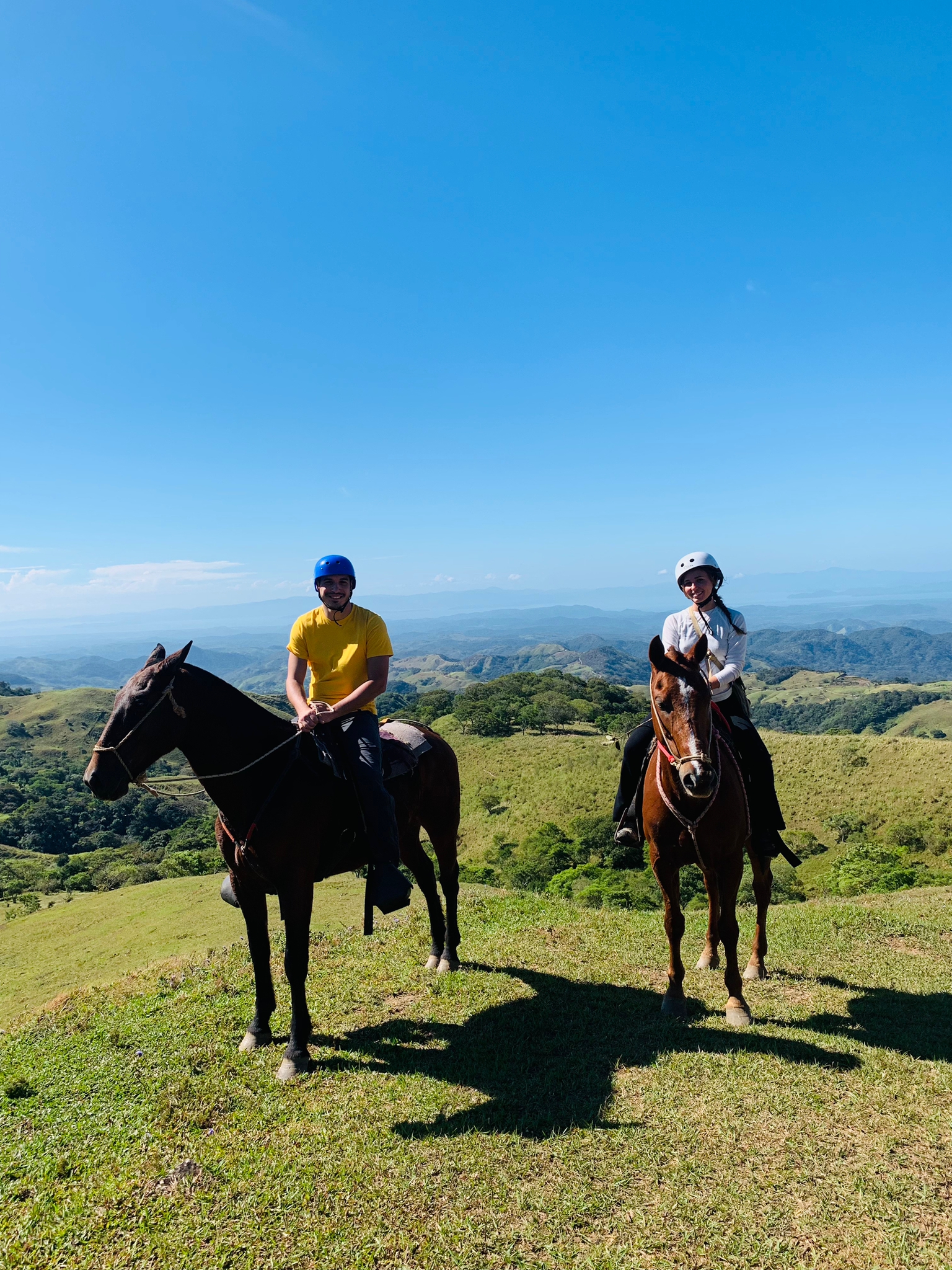 io e marco a cavallo a Monteverde in Costa Rica 