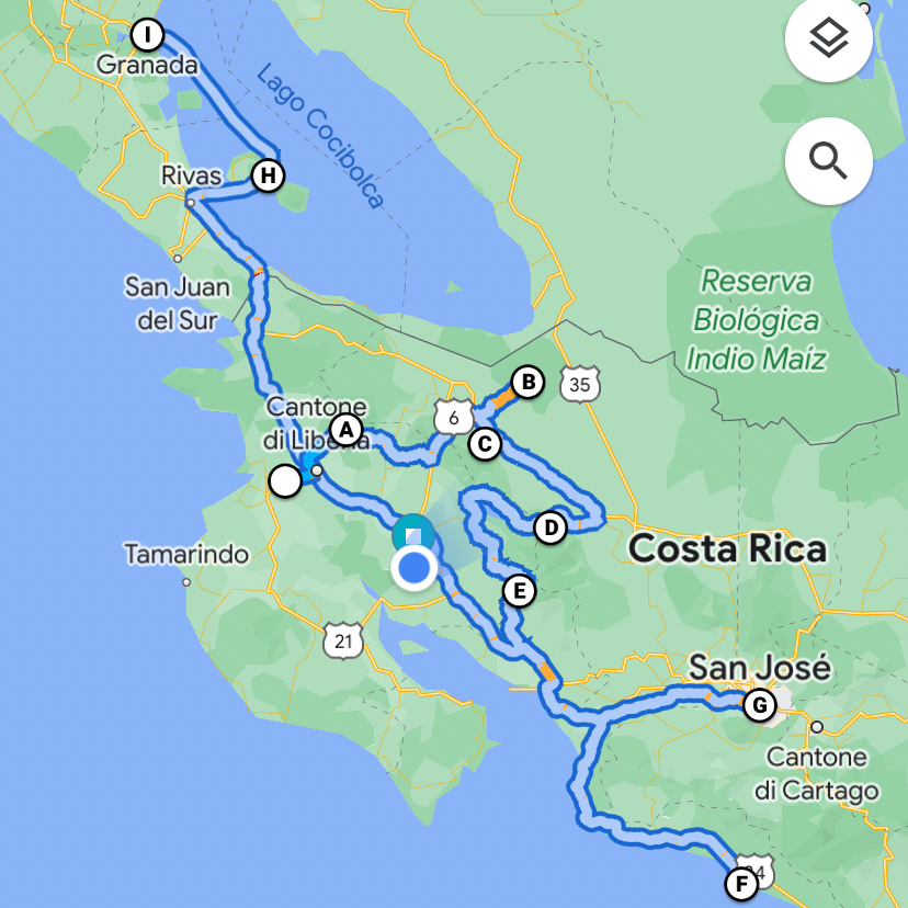 traveling in Costa Rica