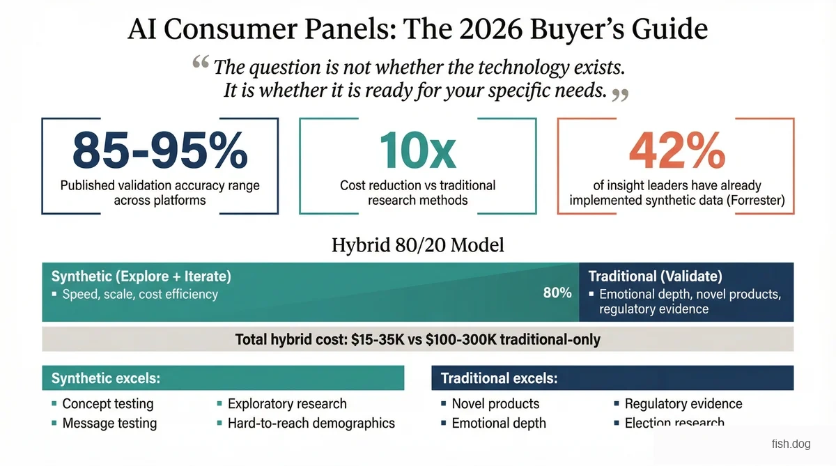 AI Consumer Panels 2026 Buyer Guide Infographic