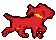 FishDog mascot jumping sprite