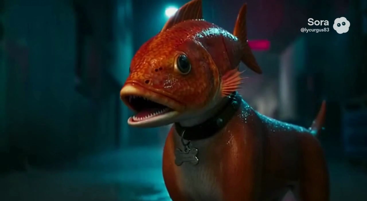 Fish Dog Creature Design Close-Up