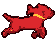 FishDog mascot running sprite