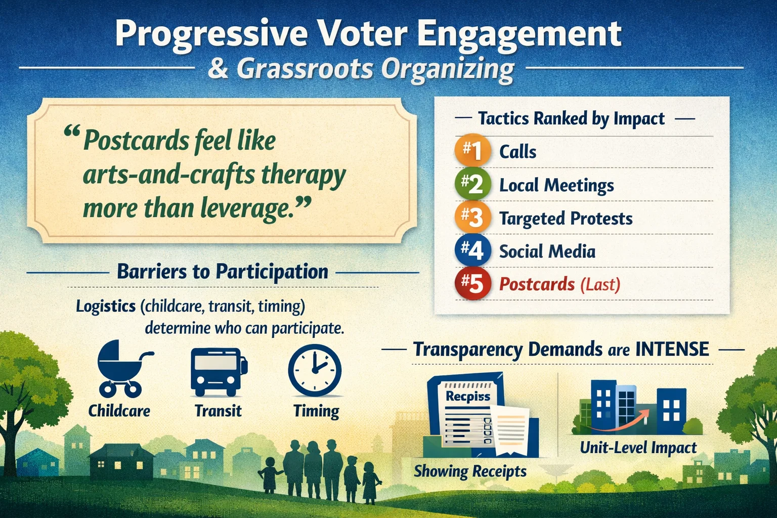 Progressive Voter Engagement Voter Research Infographic