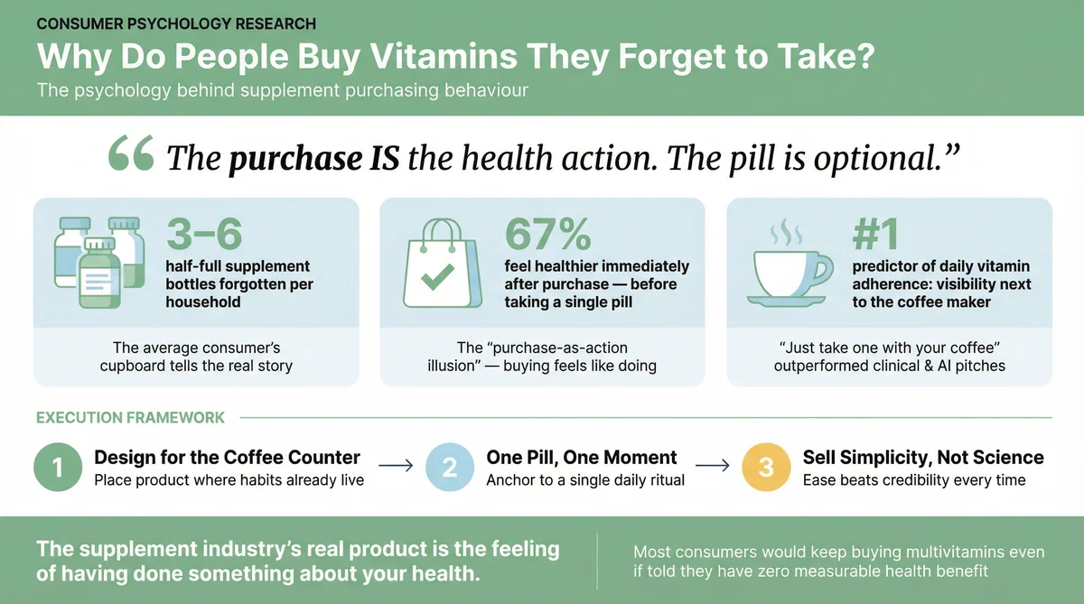 Vitamin Intention Gap Consumer Research Infographic