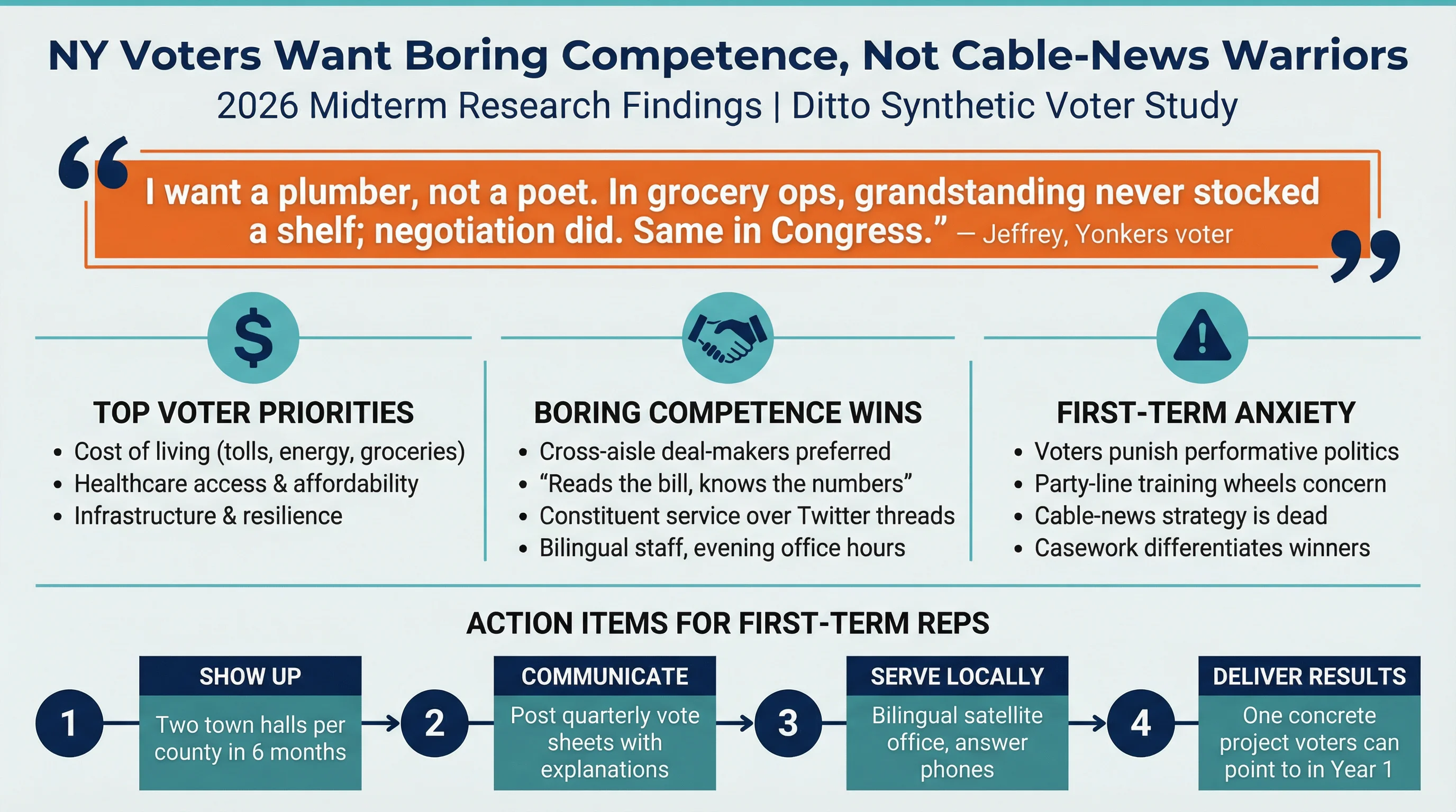 NY Voters Want Boring Competence, Not Cable-News Warriors Infographic