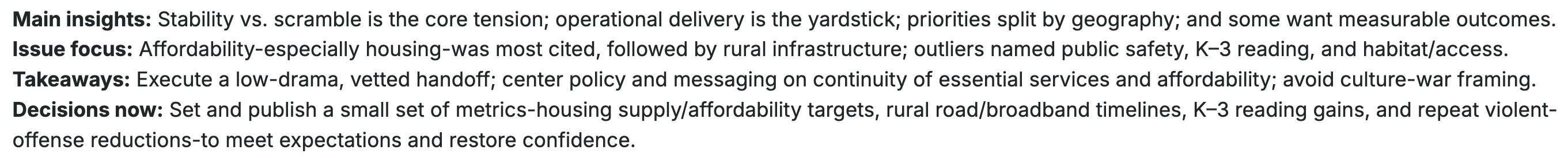 Synthetic Market Research takeaways