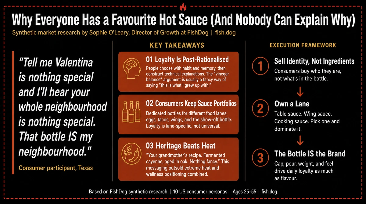 Hot Sauce Tribalism Consumer Research Infographic
