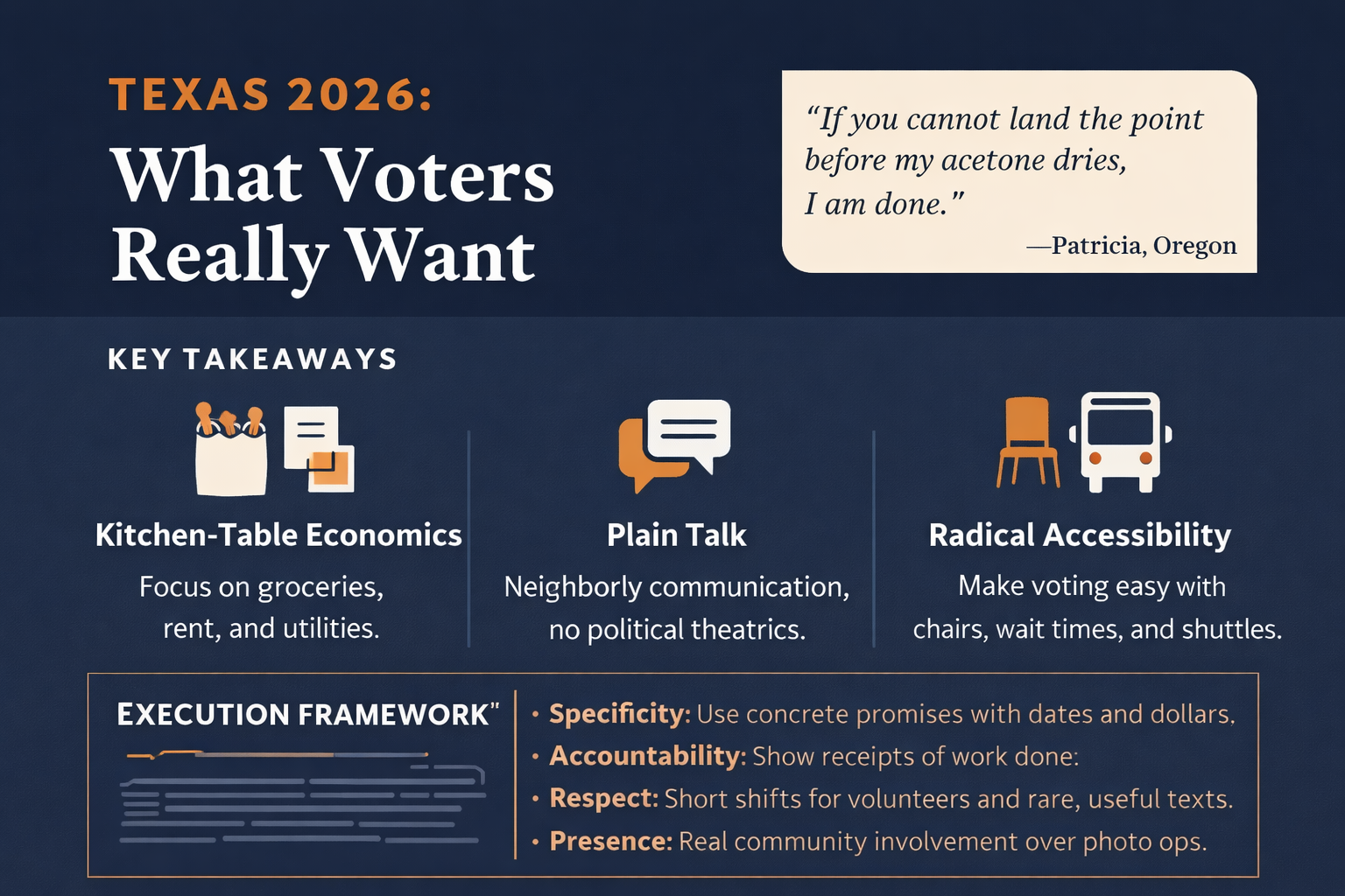 Texas Voter Research 2026 Voter Research Infographic