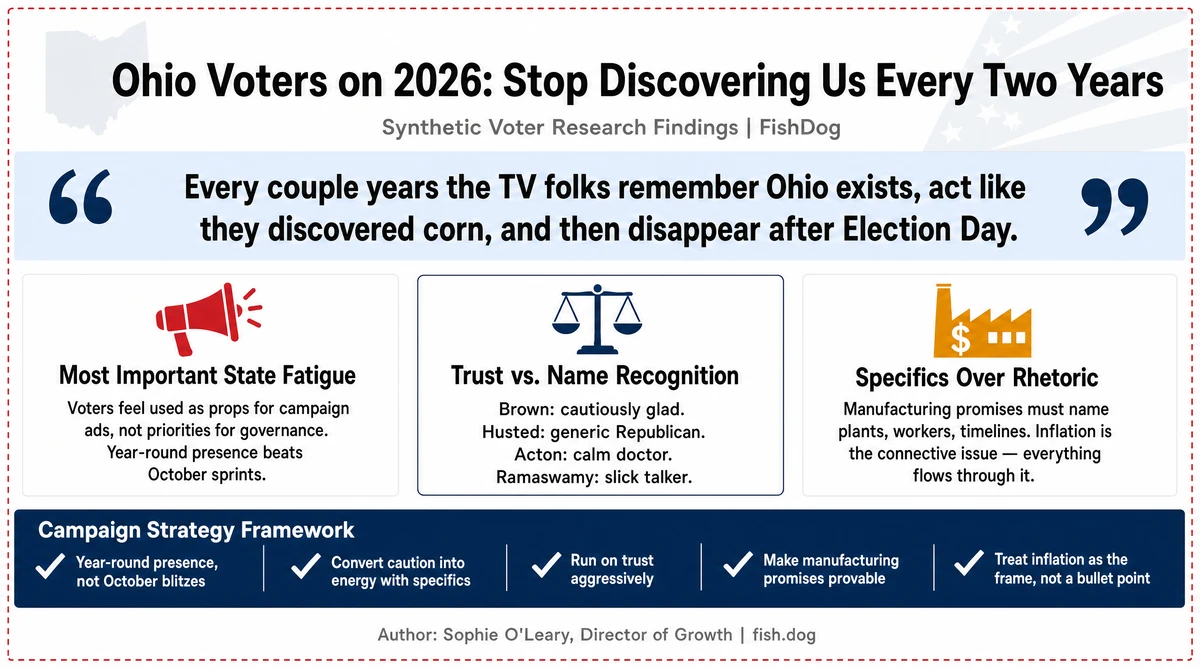 Ohio 2026 Governor and Senate Voter Research Infographic