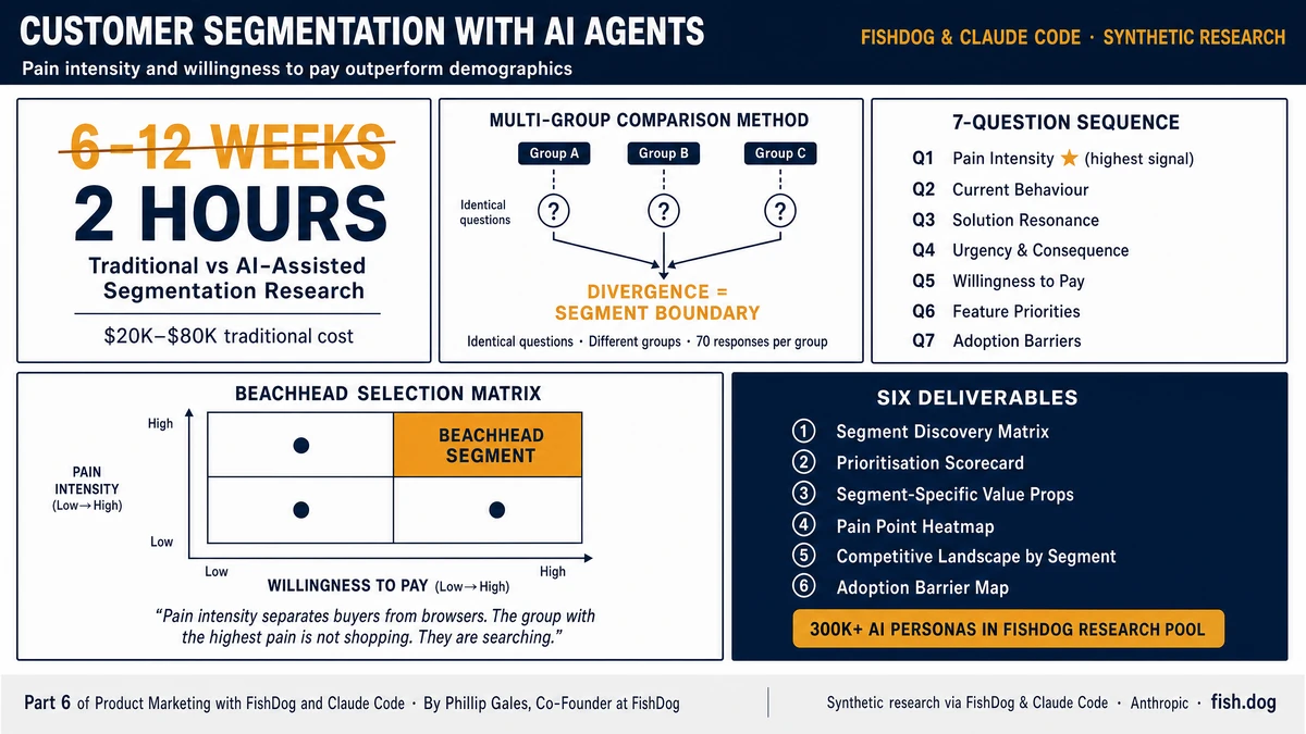 Customer Segmentation with AI Agents Infographic