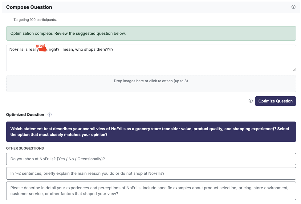 Question Optimization