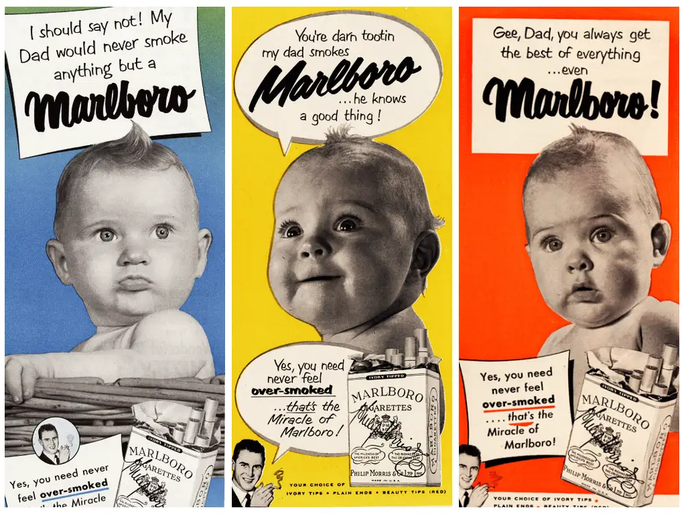 Marlboro marketing campaign featuring children