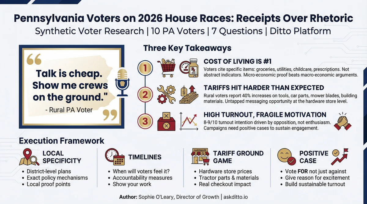 Pennsylvania 2026 House Races Voter Research Infographic