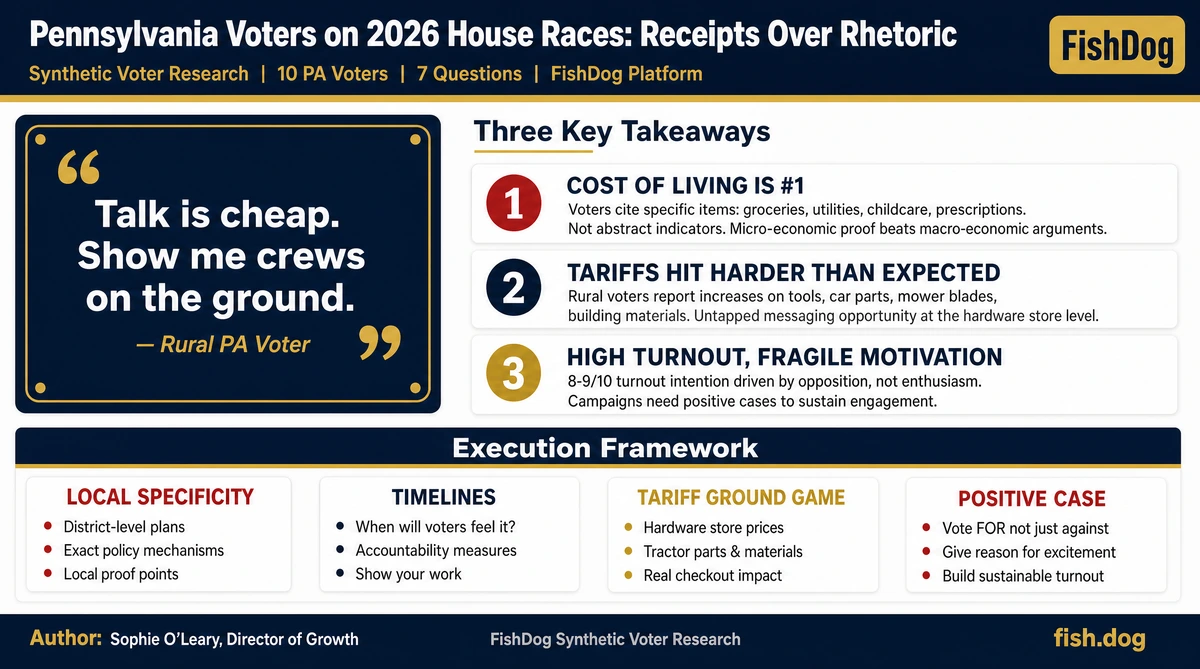 Pennsylvania 2026 House Races Voter Research Infographic