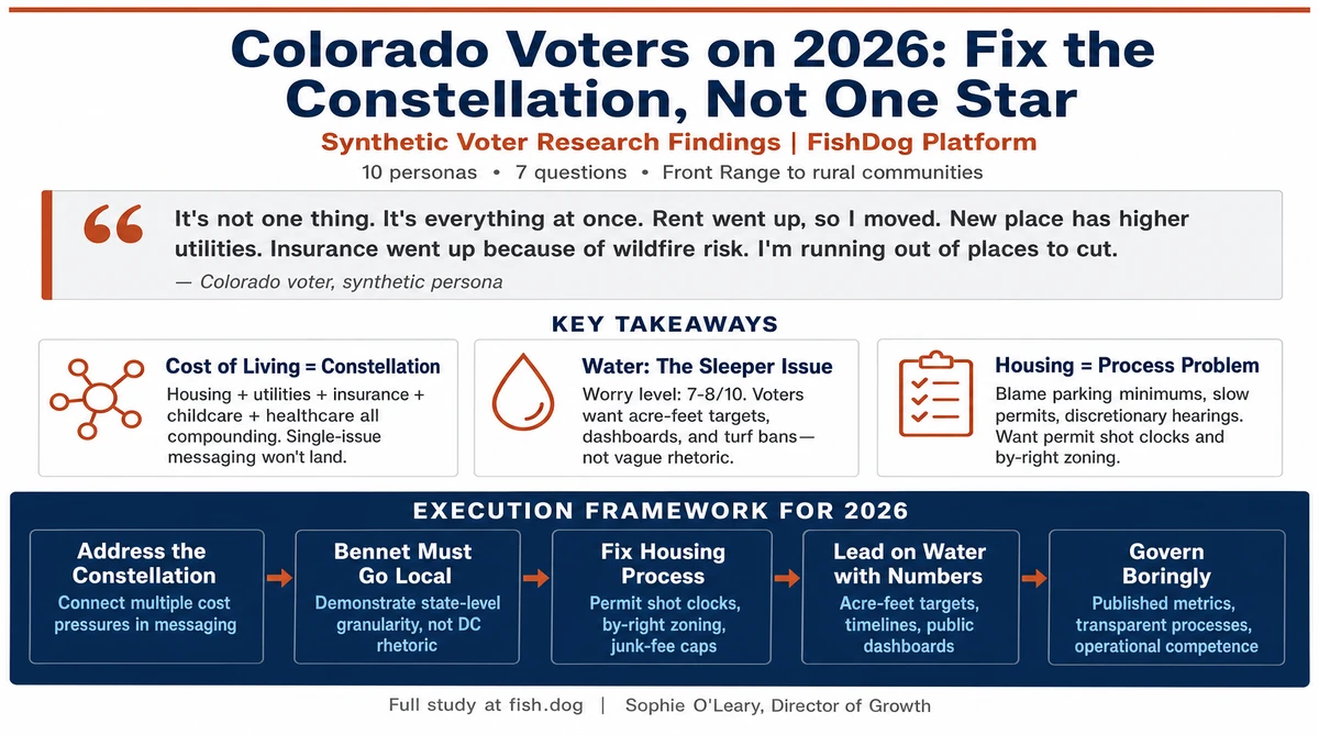 Colorado Voter Sentiment 2026 Voter Research Infographic