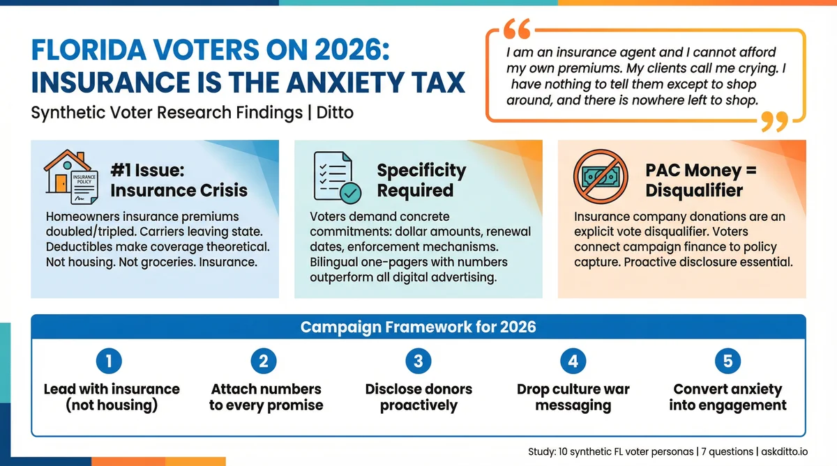 Florida Voter Sentiment 2026 Voter Research Infographic