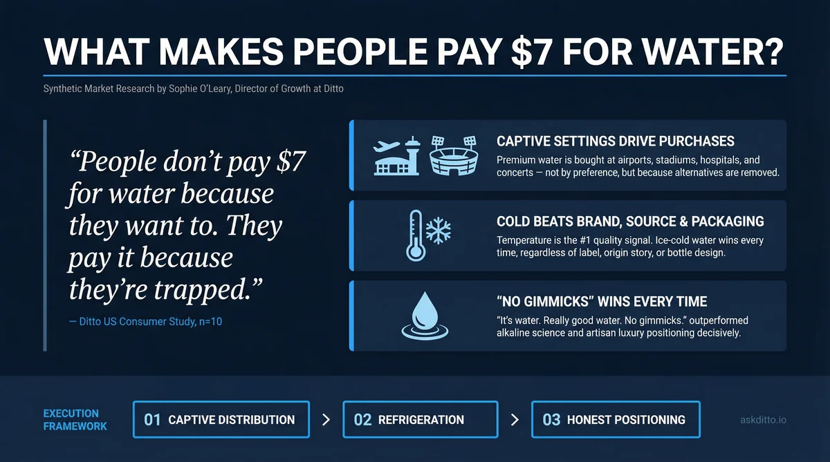 Premium Water Psychology Consumer Research Infographic