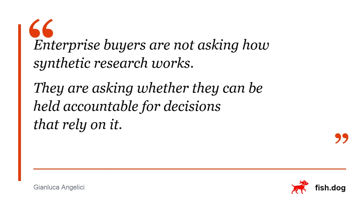 The Big Four Test for Synthetic Research Quote Card