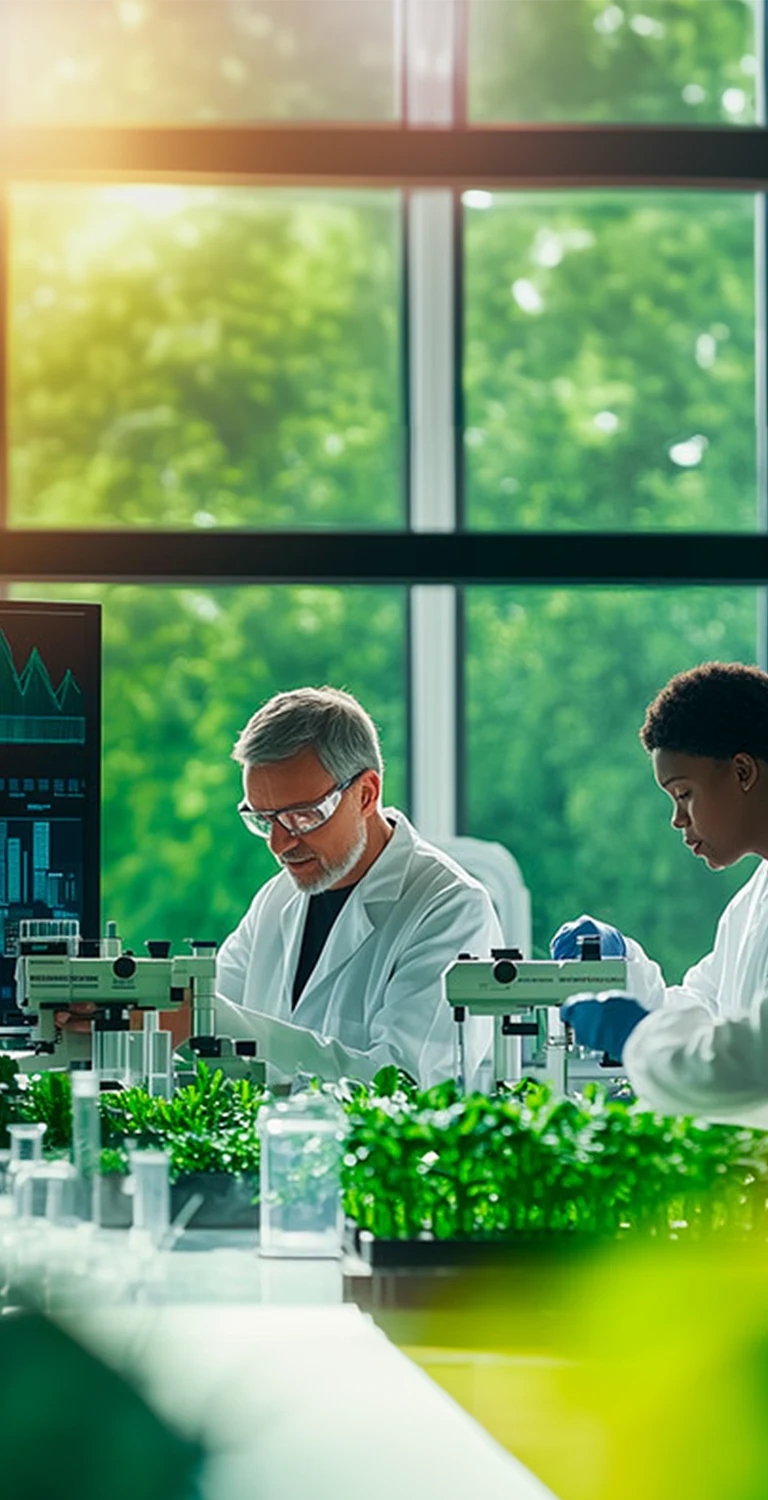 pessoas em um laboratório