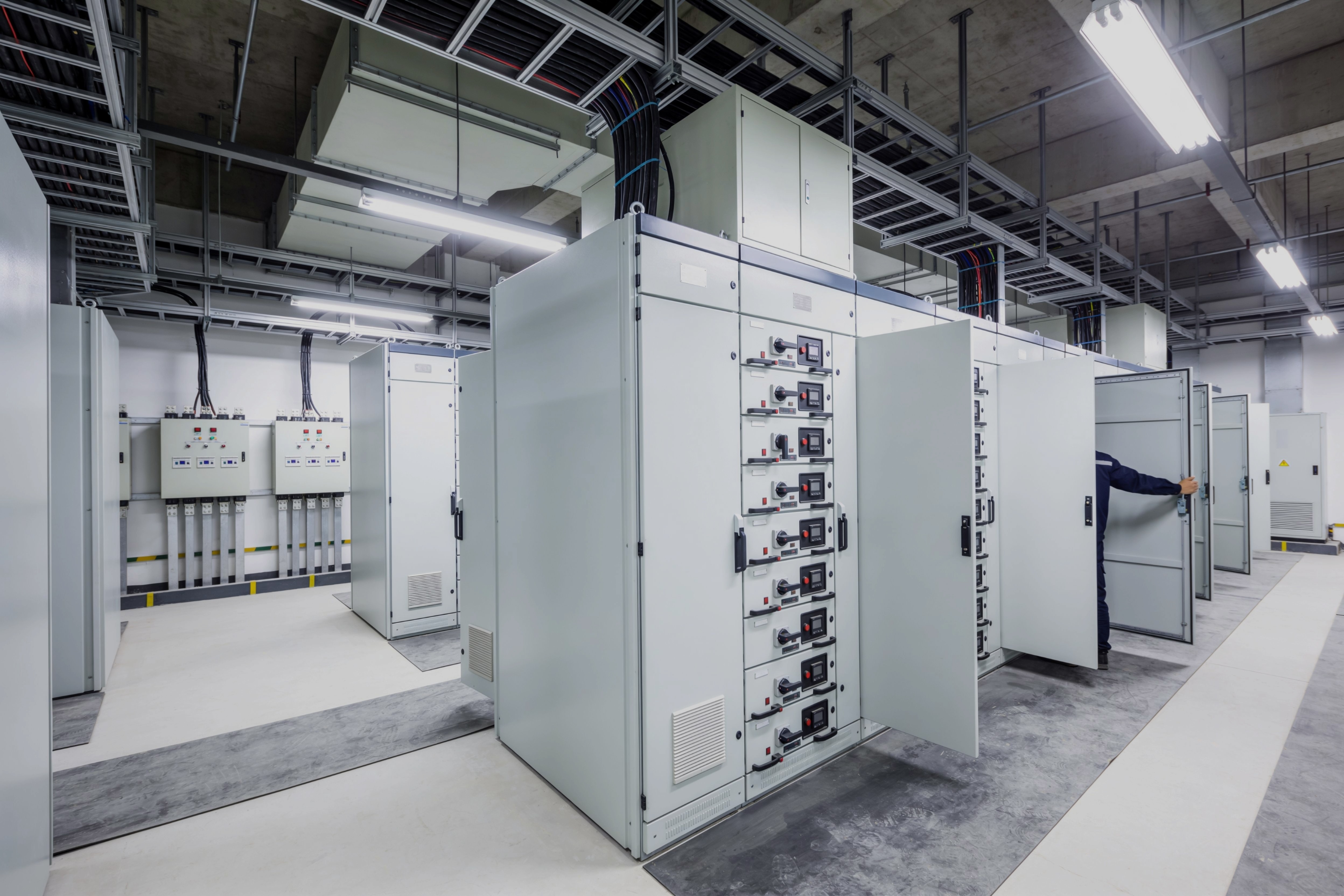 Electrical switchgear and power distribution equipment in a data centre