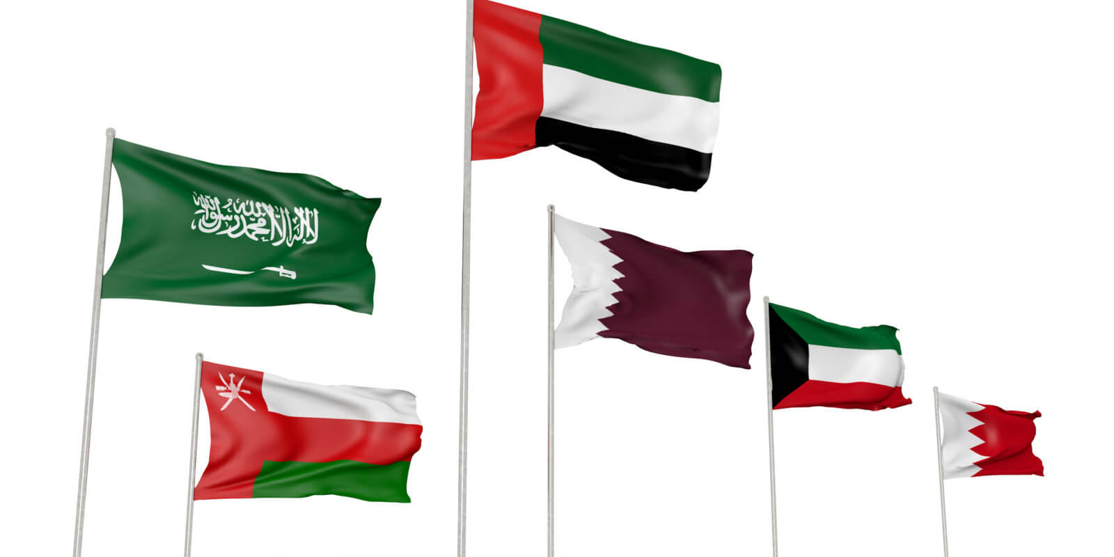 GCC-Middle-East-flags