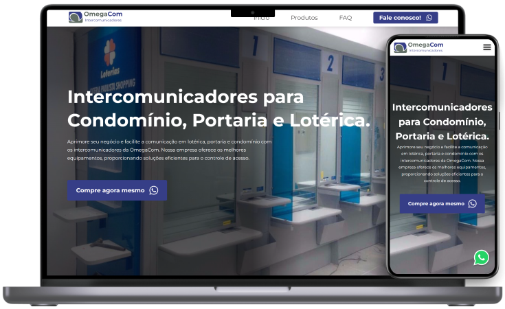 Projeto omegacom, intercomunicadores para lotéricas, condomínios e portarias