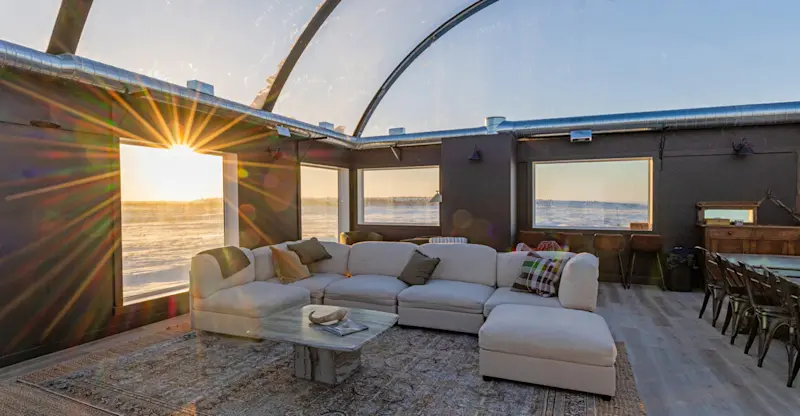 Nat Hab's Boreal Lounge, Churchill, Manitoba, Canada. 