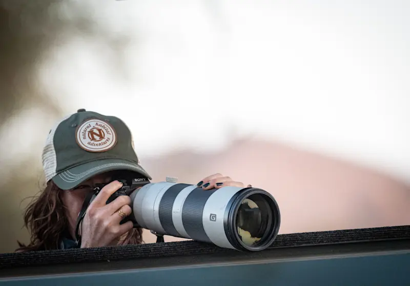 Focused on the wildlife in the dried up Hoanib Riverbed in Namibia.