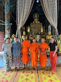 Had the chance be in a temple in Cambodia.