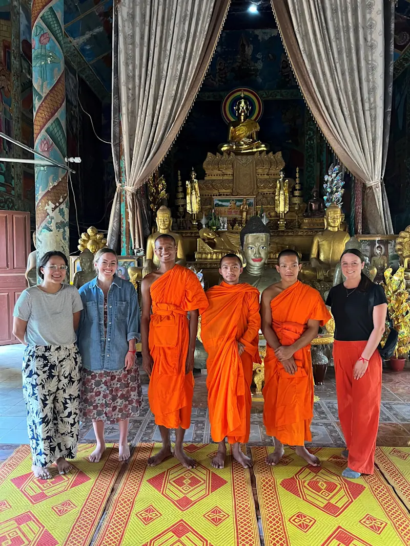 Had the chance be in a temple in Cambodia.