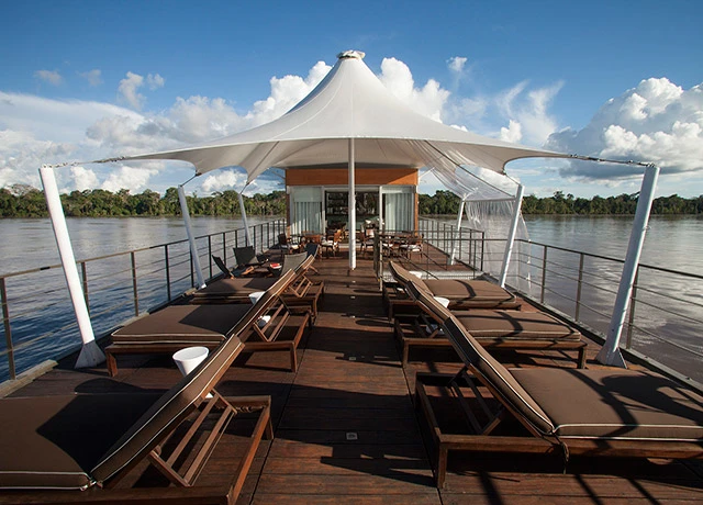 Deck, Aqua, Amazon River adventure cruises