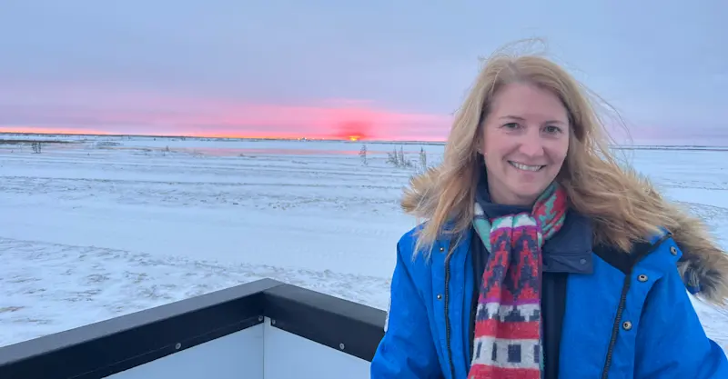 Sunset on the Tundra in Churchill, Canada. 