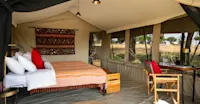 Guest tent at Nat Hab's Migration Camp—Serengeti National Park, Tanzania 
