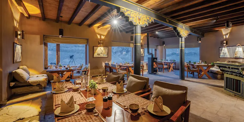 House of Rumbak Wildlife Lodge, Ladakh, India.