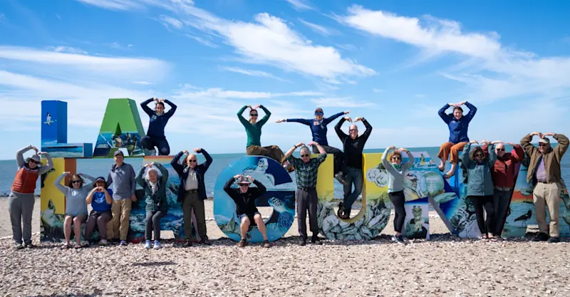 Connecting with Gray Whales in San Ignacio Lagoon, Baja California Sur, Mexico.