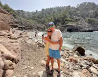 Soaking up the sun along the beaches of Mallorca, Spain.