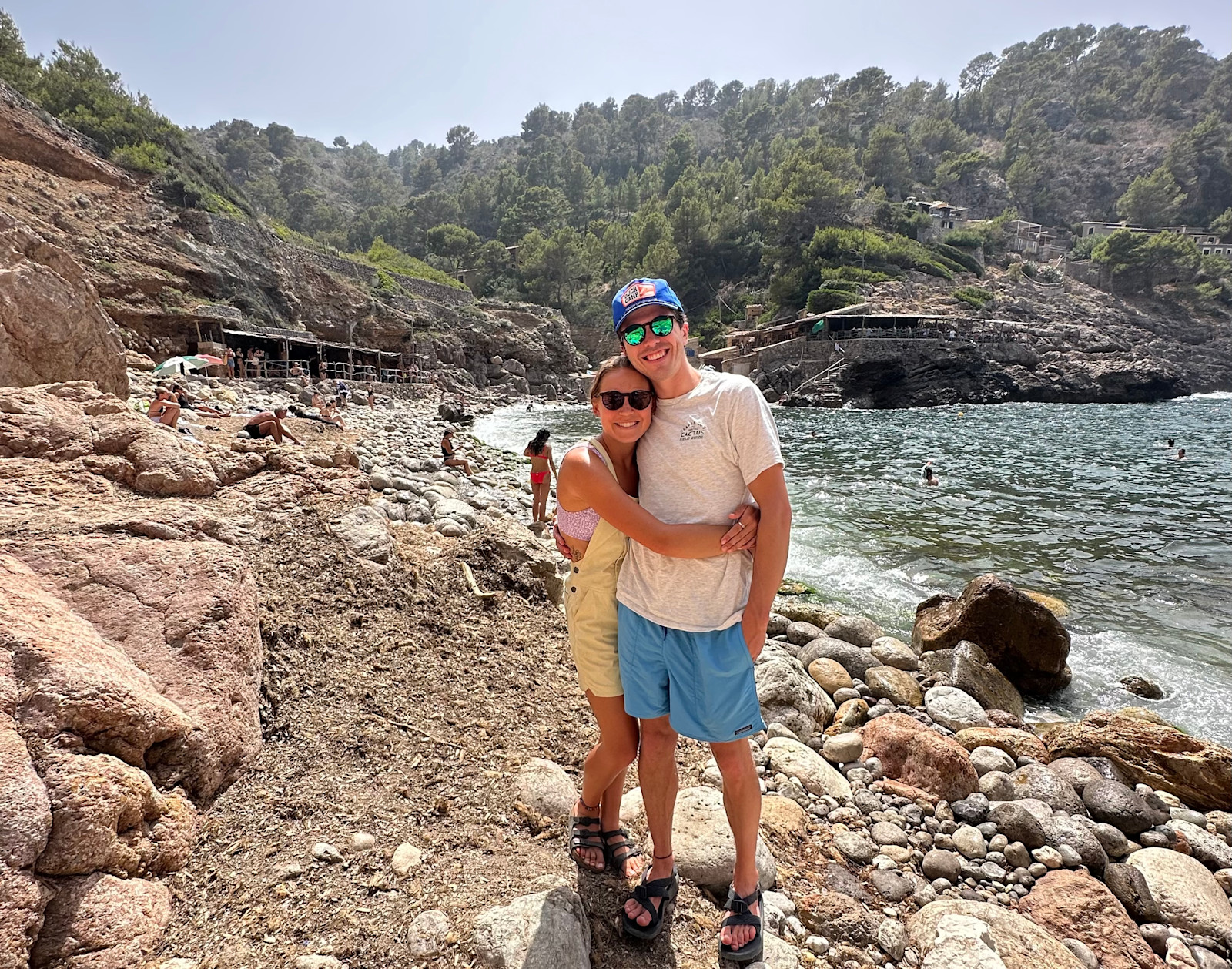 Soaking up the sun along the beaches of Mallorca, Spain.