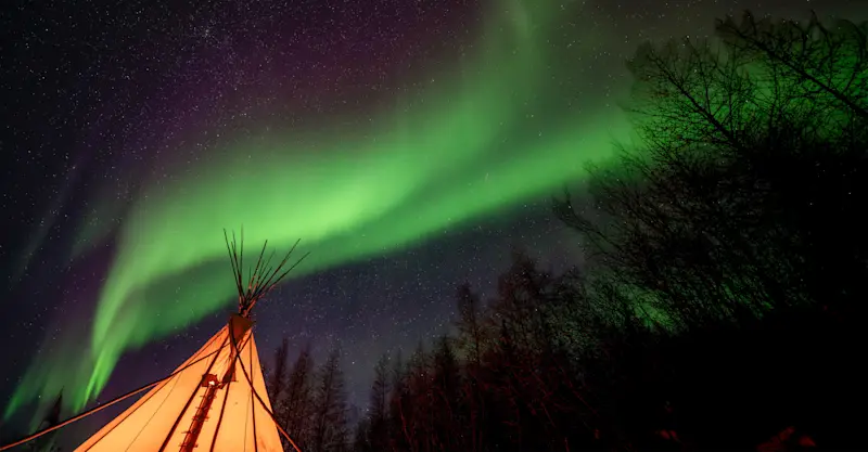 Wapusk Tepee, Churchill, Manitoba, Canada.