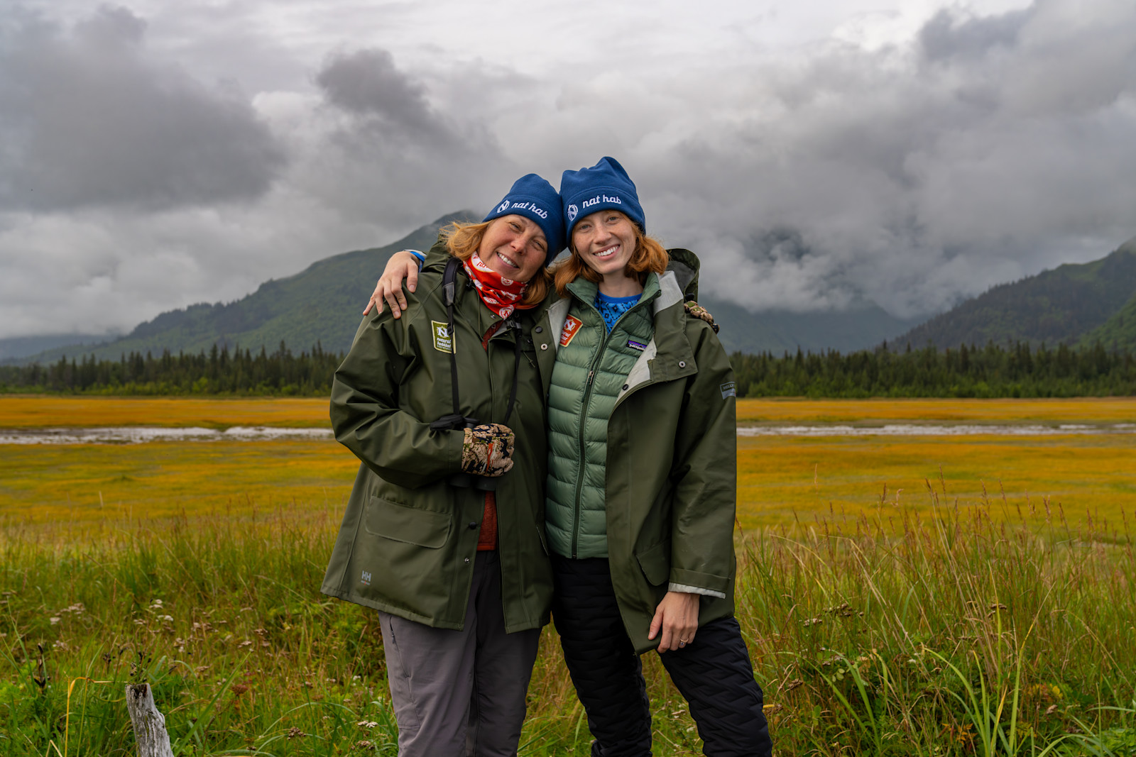My mom and I at the Women's Journeys adventure, Alaska Bear Camp!