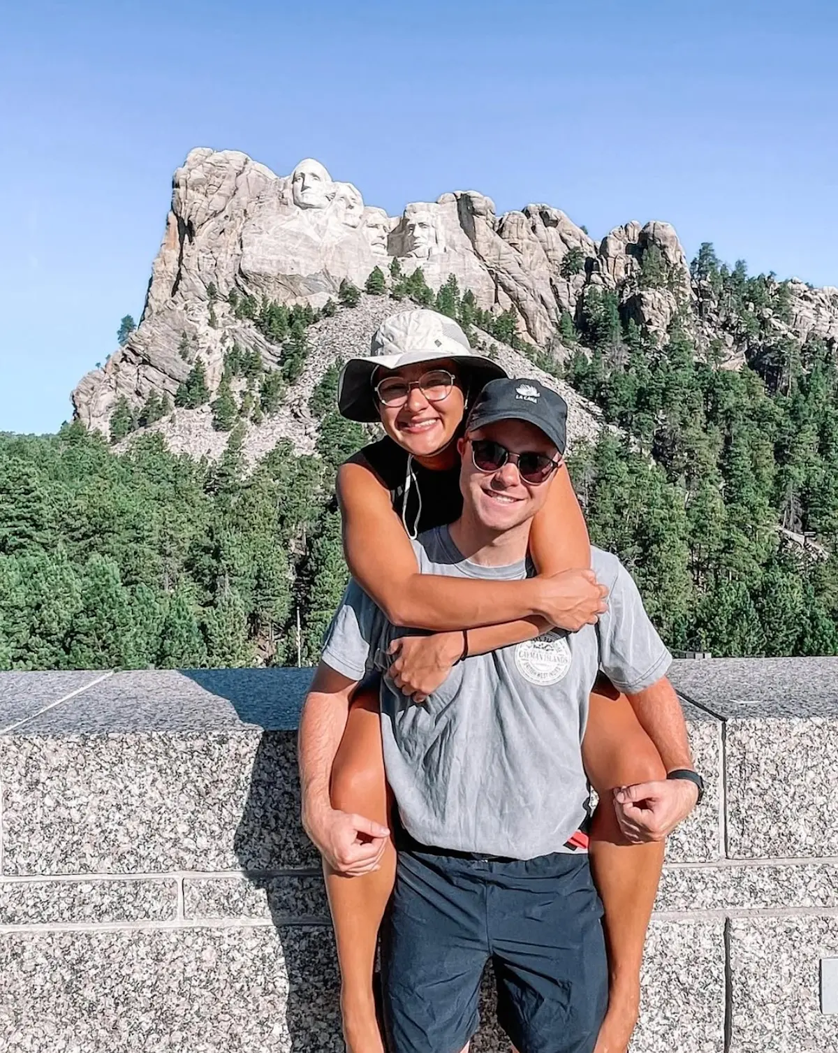 Hiking with Cam through the Black Hills National Parks in South Dakota.