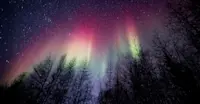 Northern lights, Churchill, Manitoba.