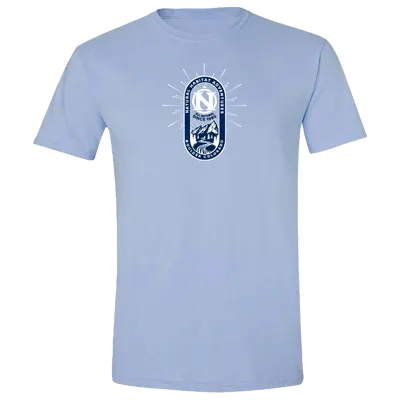 short sleeve shirt mens mountain logo tee front
